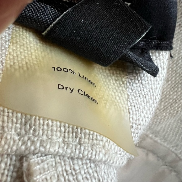 Talbots Pure Irish Natural Linen Capris Size 16WP - Picture 2 of 8